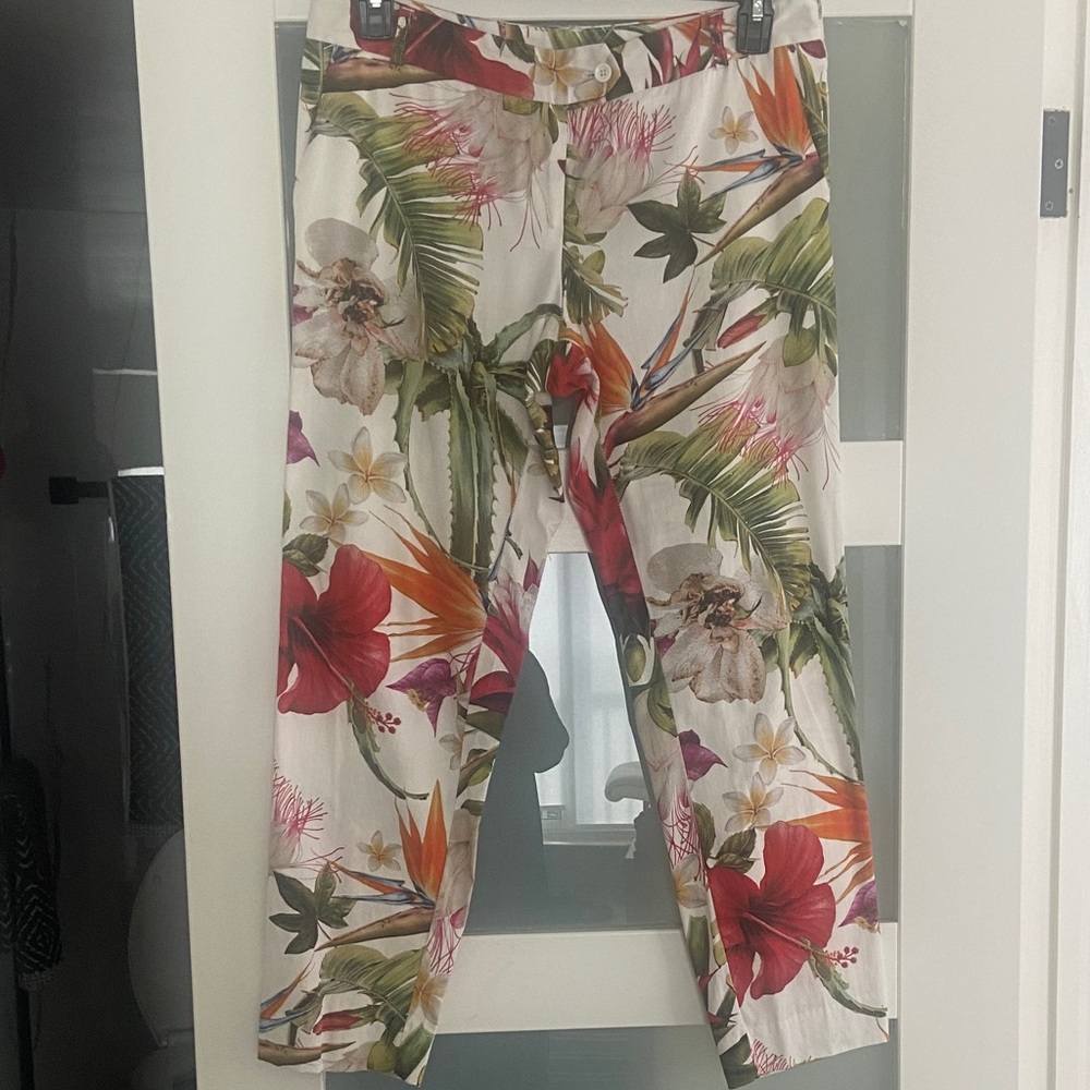 Imperial Made in Italy Floral Print Pants.